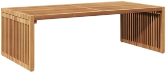 vidaXL Garten Beistelltisch Braun 110 x 55 x 35,5 cm Teak-Massivholz 42006356