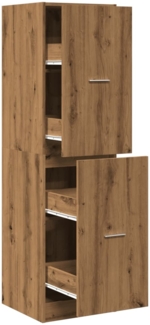 vidaXL Apothekerschrank Artisan-Eiche 40x41x144,5 cm Holzwerkstoff 3309644