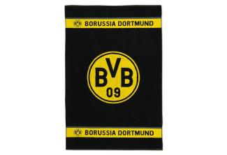 BVB Badetuch BVB-Badetuch Emblem 100x150 cm, Baumwolle (Packung, 1-St), mit Schlaufe