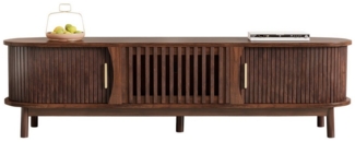 KLAM HOME Lowboard TV-Schrank mit Schiebetür, nach unten klappbarer Hohlschranktür (Fernsehschrank, Wohnzimmermöbel, TV-Board, 1 St), passend für TV-Ständer bis zu 65 Zoll, mit Stützbeinen