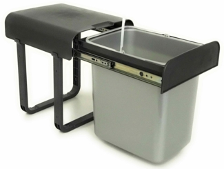 EKOTECH Einbaumülleimer EKOTECH Abfallsammler Aladin 1 x 16 Liter, Schrankbreite 40 cm