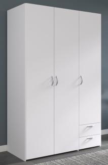 Kleiderschrank Enjour in weiß 3-türig 120 cm