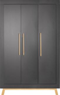 Schardt Miami Black Nature Schrank 3 Türen 194x154x53 cm