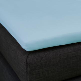 Formesse Split-Topper Spannbetttuch La Piccola Duo 2|200x200 cm| hellblau