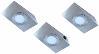 EVOTEC Unterschrankleuchte KEIL CS, LED fest integriert, Neutralweiß, Warmweiß, LED Set, 3 Stück, Unterschrankleuchte