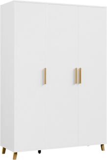 rauch Drehtürenschrank Kleiderschrank Schrank Garderobe Wäscheschrank SHINJO (in 3 verschiedenen Ausstattungen BASIC/CLASSIC/PREMIUM) Griffe und Füße aus Massivholz, viel Stauraum MADE IN GERMANY