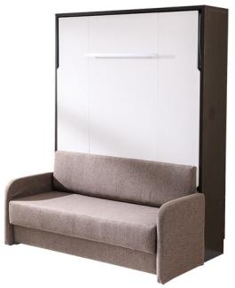 Schrank Bett mit Sofa Polster Wand Schränke Schlaf Bett klapp Möbel + Couch Neu