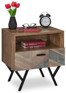 Nachttisch im Industrial Style