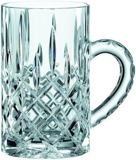 Nachtmann Noblesse Glas für Heiß- und Kaltgetränke Set/2 0098855-0 + 4er Set EKM Living Trinkhalme