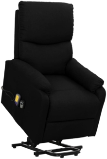 vidaXL Massagesessel mit Aufstehhilfe Schwarz Stoff 329751