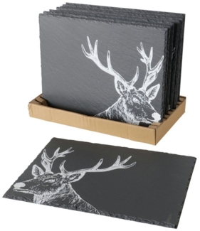 BOLTZE Platzset Moritz Tischset Schiefer sortiert schwarz 40x30cm (1 Stück)