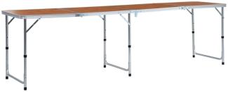 vidaXL Klappbarer Campingtisch Aluminium 240 x 60 cm 48176