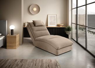 Wohnideebilder Taco Hellbraun Chaiselongue CH-TAC-20NU