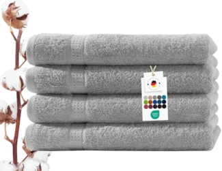 Carpe Sonno Handtuch Set 50x100 cm 100% Baumwolle Handtücher Set 500 g/m2 Frottier Handtuchset, Frottier (Spar-Set, 4-St), Extra Soft & Weich, Saugfähig, Schwer, Atmungsaktiv, schnell trocknend