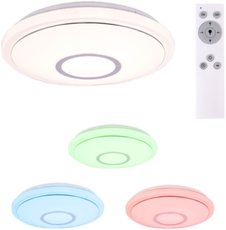 RGB LED Deckenlampe, Fernbedienung, App- und Sprachsteuerung