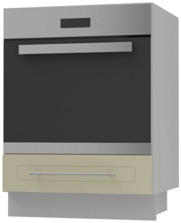 Herdumbauschrank Kvantum mit Klappe 60cm Korpus- & Frontfarbe wählbar