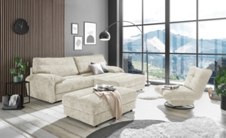 Sofa Princeton von Ed Exciting Design – Beidseitig montierbar, mit Nosagfederung Farbe Ivory