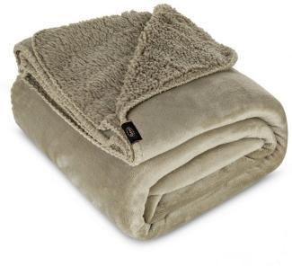 Wohndecke TEDY, Eurofirany, Teddy-Fleece, kuschelige Sofadecke, Sesselschoner, Extra weich