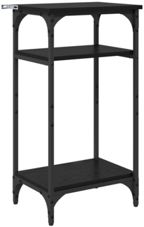 vidaXL Beistelltisch mit Regal Schwarz Eichen-Optik 40 x 30 x 75 cm 881176