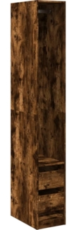 vidaXL Kleiderschrank Räuchereiche 30x50x200 cm Holzwerkstoff 3307742