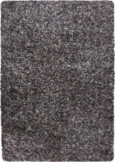 Hochflor Teppich Enrico rechteckig - 140x200 cm - Taupe