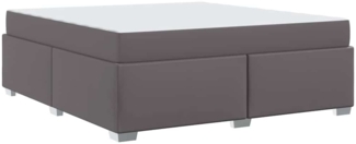 vidaXL Bettgestell Sonstiges Grau 180x200 cm Kunstleder 3399248