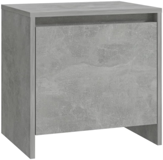 Nachttisch Nachtschrank Betongrau 45x34x44,5 cm Holzwerkstoff