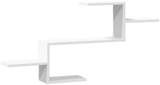 vidaXL Wandregal Weiß 104x15x49 cm Holzwerkstoff 853200