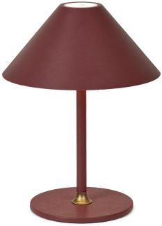 Halo Design 801022 LED Akku Tischleuchte Hygge kastanienbraun rot 25cm