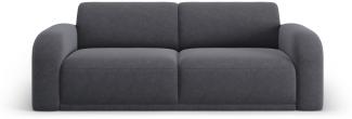 Micadoni Sofa Erin 3-Sitzer Samtstoff Dunkelgrau