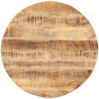 Tischplatte aus Massivholz, Mango, Rund, 15-16 mm, 40 cm