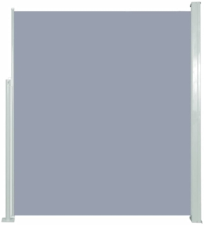 vidaXL Ausziehbare Seitenmarkise 160x500 cm Grau 45464