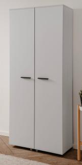 Schuhschrank Logu in weiß 74 x 182 cm