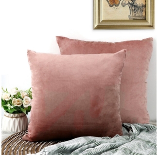 TAN. TOMI Kissenbezug Kissenbezug 40x40, Samt Uni Kissenhülle, Kissenbezüge, (2 Stück), Zierkissen Dekokissen Sofakissen Couchkissen