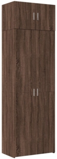 vidaXL Hochschrank Eichen-Optik 70x42,5x225 cm Holzwerkstoff 3281335