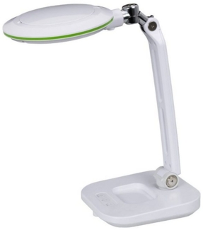 Lumeno Lupenlampe Lambda S Tischlupenleuchte mit 3 dpt, stufenlos dimmbar, LED fest integriert, Kaltweiß, 6500 K