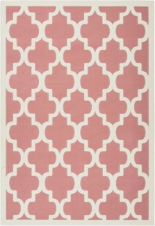 Manolya 2097 Rosa / Elfenbein 80cm x 150cm