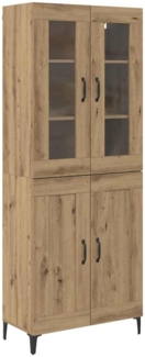 vidaXL Highboard Artisan-Eiche 69,5 x 34 x 180 cm Holzwerkstoff 3403581