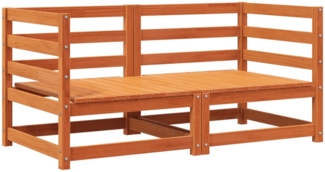 vidaXL Garten-Ecksofas 2 Stk. Wachsbraun 70x70x67 cm Massivholz Kiefer 837911