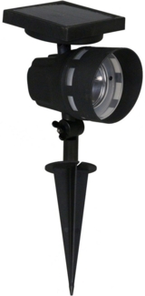 Luxform Gartenstrahler Solar-Intelligente Hybrid-Erdspießleuchte -Montana, LED fest integriert, Für den Außenbereich geeignet IP33