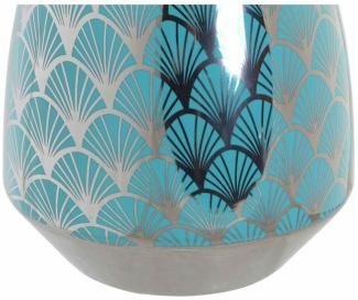 Vase DKD Home Decor türkis Porzellan Orientalisch (18 x 18 x 24 cm)