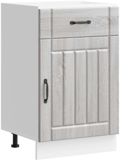 vidaXL Küchen-Unterschrank Lucca Grau Sonoma Holzwerkstoff 853723