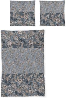 Irisette Mako-Satin Bettwäsche Set Sky 8436 blau 155 x 200 cm + 1 x Kissenbezug 80 x 80 cm