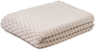 Wohndecke BUBBLES, 150 x 200 cm, Creme, Polyester, Gözze