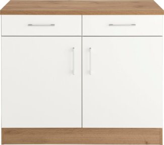 KOCHSTATION Unterschrank KS-Colmar 100 cm, mit Metallgriff, für viel Stauraum