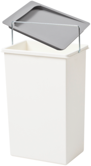 Hailo Inneneimer 1045629 weiß 10 Liter 226 x 154 x 350 mm mit Deckel