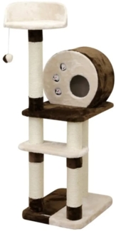 Kerbl Kratzbaum Planet X 127 cm Braun und Beige 445257