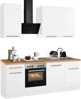 wiho Küchen Küchenzeile Unna, mit E-Geräten, Breite 220 cm