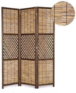 CREEDWOOD Paravent RAUMTEILER "AMBIENTE", 3-teilig, Bambus, Schilf, Natur Paravent, Fa