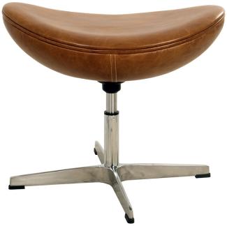 Beistellhocker Saltum Aluminium "Cuba-Brown"